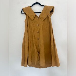 mustard yellow dress with bottoms